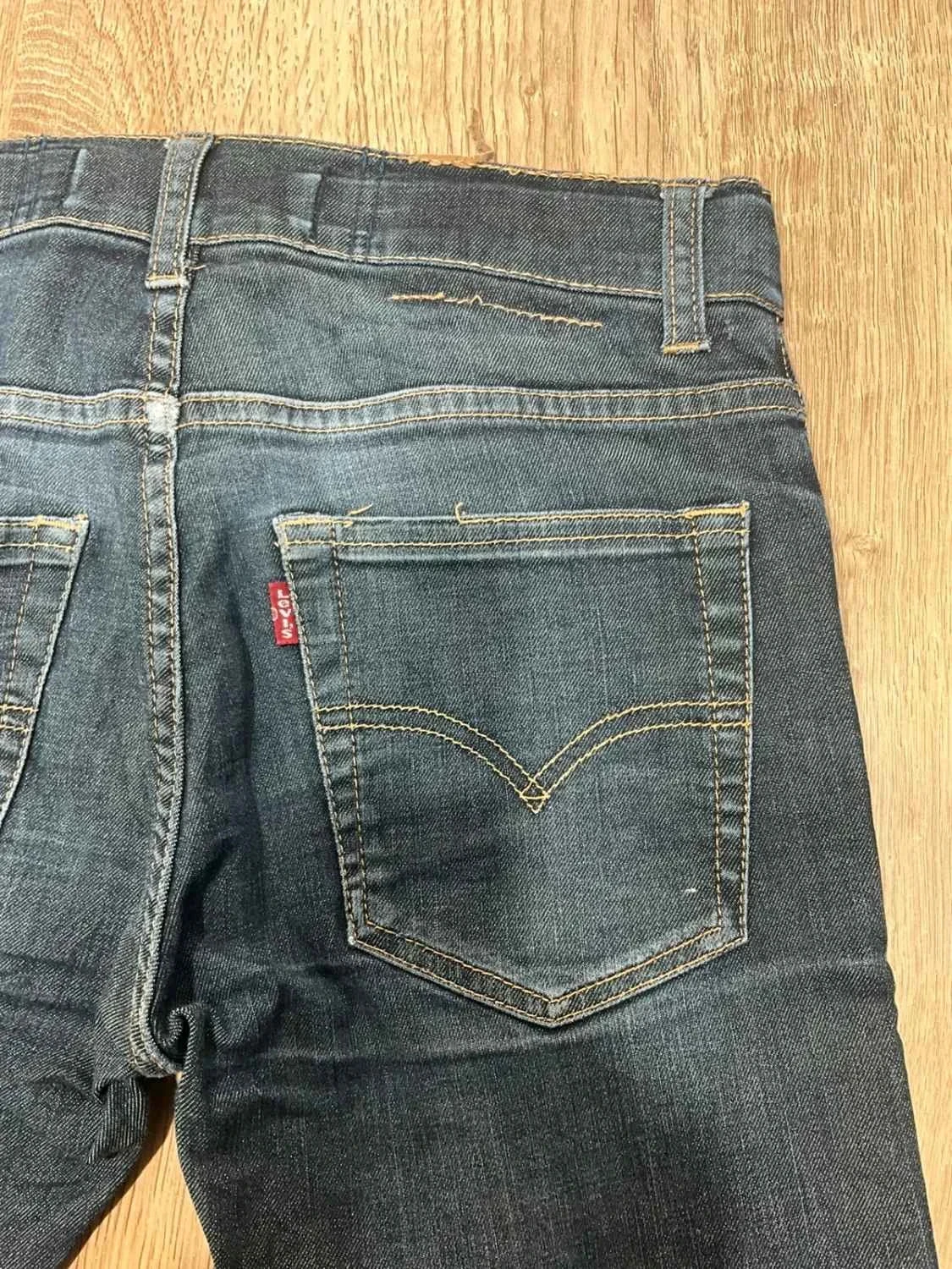Jean Levi's 519 Extreme Skinny Taille 14 Y2k Coton Bleu Foncé Lvf 022 – photo 9